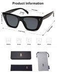 Chic Black Cat Eye Polarized Sunglasses for Women