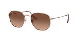 Ray-Ban RB3548N Hexagonal Sunglasses, Copper Gradient