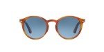 Persol Round Sunglasses in Terra Di Siena/Azure