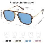 SOJOS Retro Polarized Square Sunglasses for All