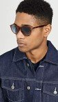Persol Round Sunglasses in Terra Di Siena/Azure