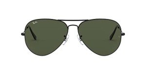 Ray-Ban Aviator Large Metal II Sunglasses - Black/G-15 Green