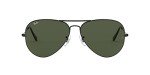 Ray-Ban Aviator Large Metal II Sunglasses - Black/G-15 Green