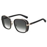 Jimmy Choo Elva/S Black/Gold Square Sunglasses