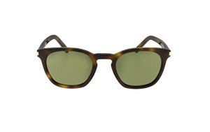 Saint Laurent SL 28 Light Havana Green Sunglasses