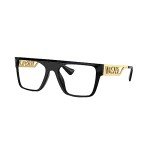 Versace Black/Gold Rectangle Sunglasses 55mm