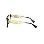Versace Black/Gold Rectangle Sunglasses 55mm