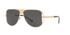 Versace Men's Sunglasses with Gold Frame & Lenses