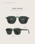 WearMe Pro Men's Polarized Square Sunglasses - Emerald Black