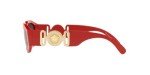 Versace Red Frame Sunglasses with Dark Grey Lenses