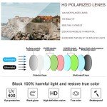 VANLINKER Polarized Retro 90s Oval Sunglasses