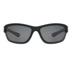 Dockers Blake Polarized Black Wrap Sunglasses