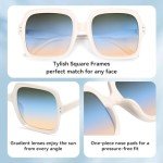 Dollger Oversized Square Sunglasses for Women & Men