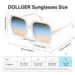 Dollger Oversized Square Sunglasses for Women & Men