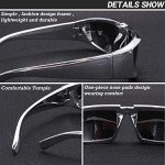Fashionable Wrap-Around Futuristic Rectangle Sunglasses