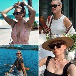 Trendy Black Square Cat Eye Sunglasses for Women