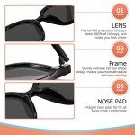 Trendy Oversized Square Polarized Cat Eye Sunglasses