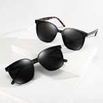 Trendy Oversized Square Polarized Cat Eye Sunglasses