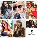 Stylish SOJOS Cateye Sunglasses with Mirrored Lenses