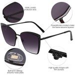Stylish SOJOS Cateye Sunglasses with Mirrored Lenses