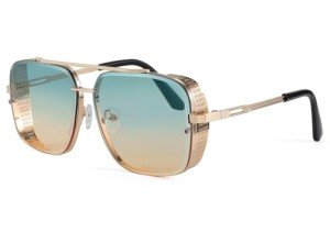 FEISEDY Vintage Aviator Square Sunglasses for All