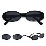 VANLINKER Retro Oval 90s Polarized Sunglasses