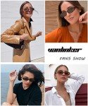 VANLINKER Retro Oval 90s Polarized Sunglasses