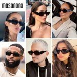 Trendy Vintage 90s Rectangle Sunglasses for All