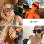 Baililai Unisex Black Polarized UV Block Sunglasses