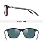 MERRY'S Polarized Rectangular Designer Sunglasses