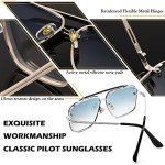 Stylish Square Pilot Sunglasses for Men & Women