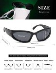 Kimorn Polarized Wrap Around Sunglasses for All
