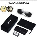 Trendy Polarized Wrap Around Silver Sports Sunglasses