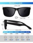 KALIYADI Classic Matte Black Polarized Sunglasses - 3 Pack