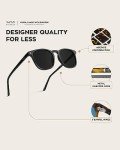 Men's Polarized Modern Rounded Square Sunglasses
