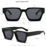 Baililai Unisex Black Polarized UV Block Sunglasses