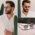 WearMe Pro Polarized Retro Men's Sunglasses