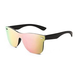 FEISEDY Rimless Polarized Mirrored Sunglasses B4114