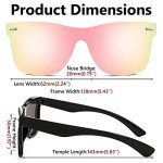 FEISEDY Rimless Polarized Mirrored Sunglasses B4114