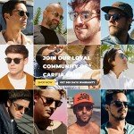 CARFIA Men's Polarized Sunglasses with UV Protection