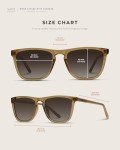 WearMe Pro - Polarized Square Sunglasses for Men