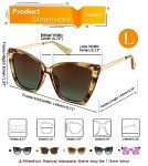 Trendy Polarized Cat Eye Sunglasses for Women