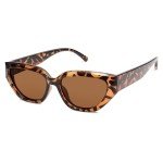 SOJOS Cute Cat Eye Polarized Sunglasses - Tortoise