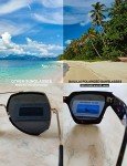 Baililai Unisex Black Polarized UV Block Sunglasses