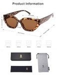 SOJOS Cute Cat Eye Polarized Sunglasses - Tortoise