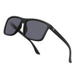 NIEEPA Men's Polarized Wayfarer Sunglasses - Black Frame