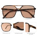 Trendy Retro Square Aviator Sunglasses Unisex SJ2327