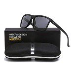 NIEEPA Men's Polarized Wayfarer Sunglasses - Black Frame