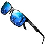 Lightweight Carbon Fiber Square Polarized Sunglasses for Men