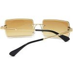 Rimless Rectangle Designer Sunglasses for All